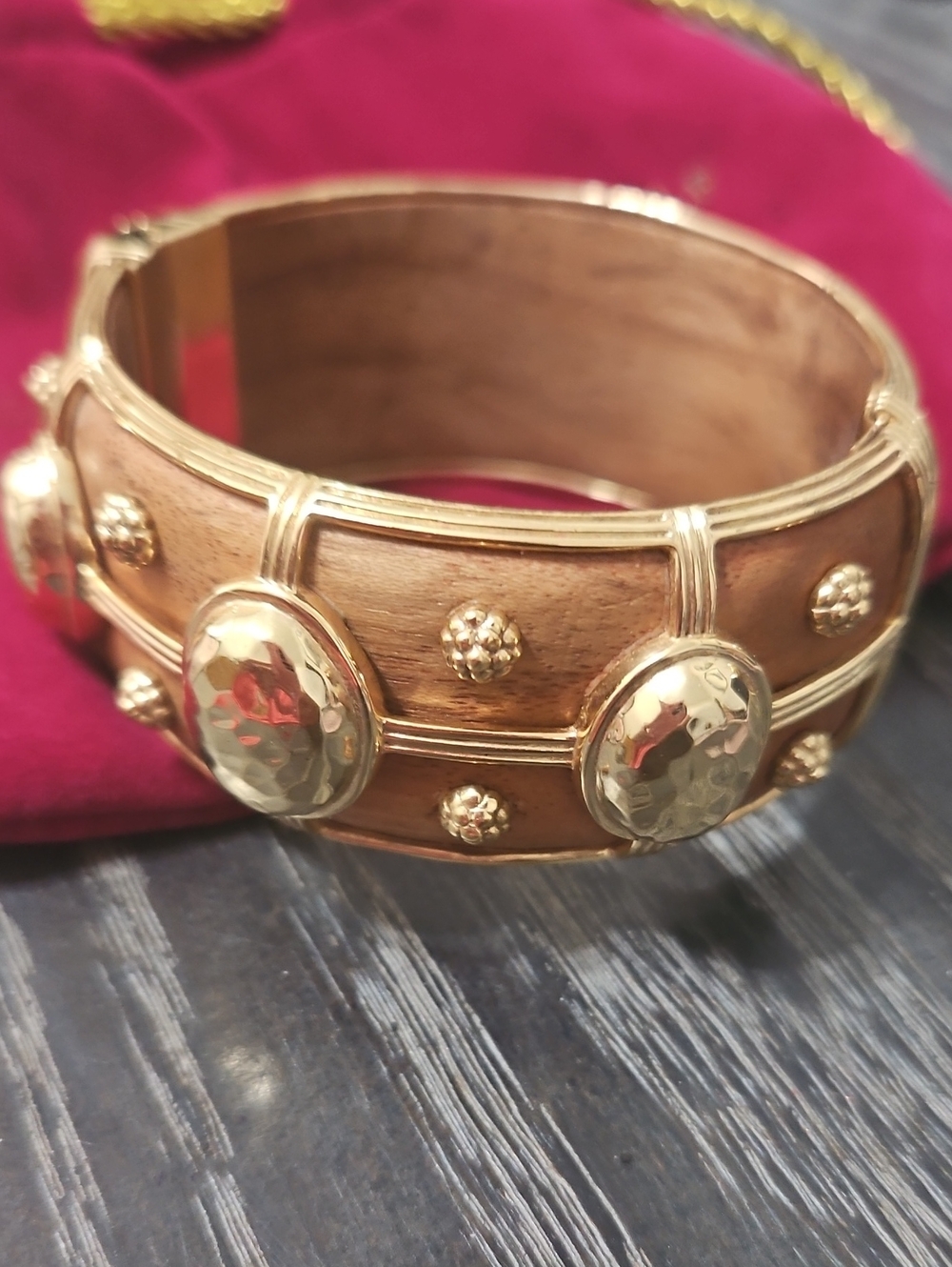 Capucine De Wulf Hinged Gold Bracelet